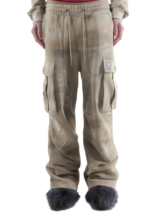 Cotton Parachute Pants - Light Camo