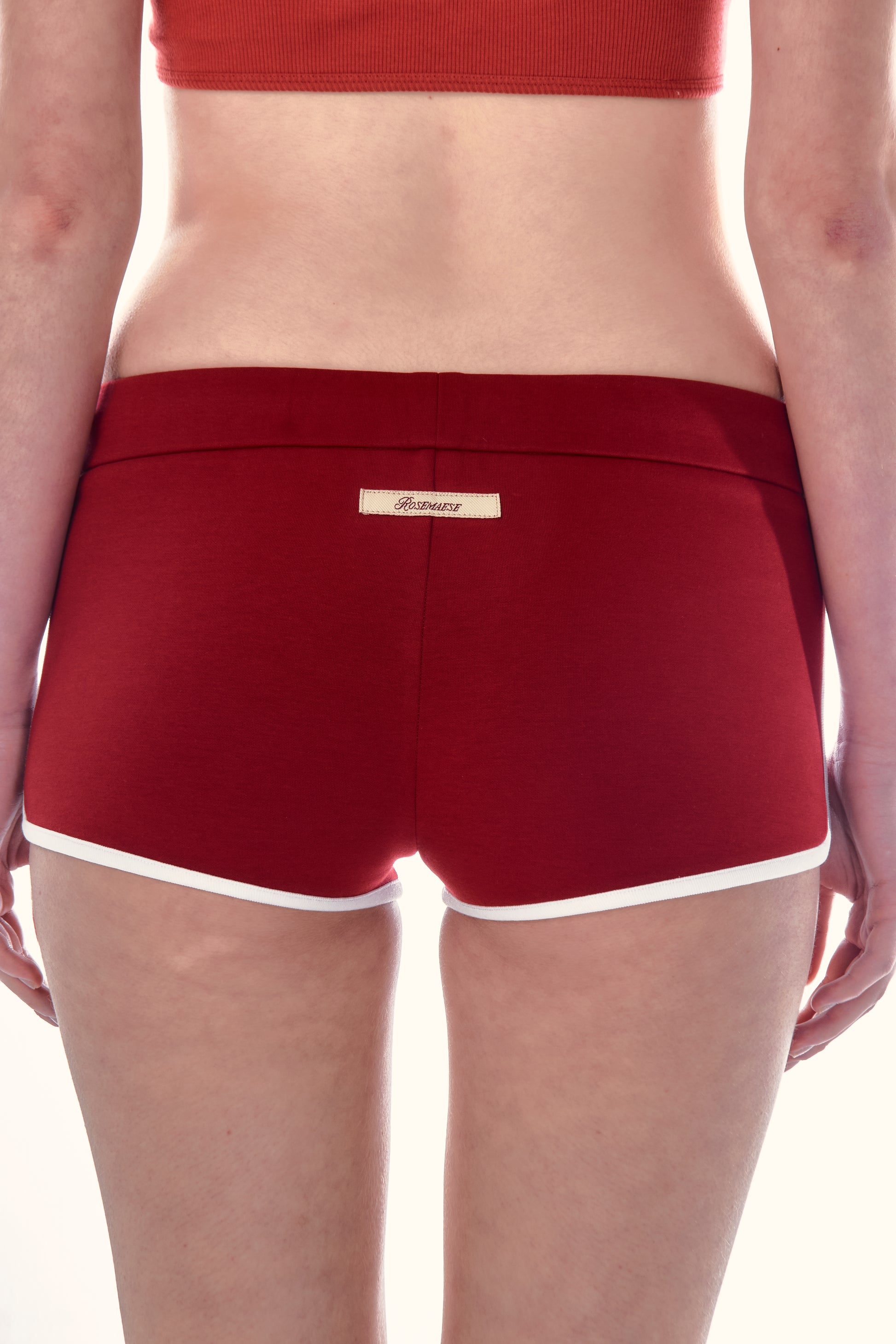 Studio Star Mini Shorts - Red
