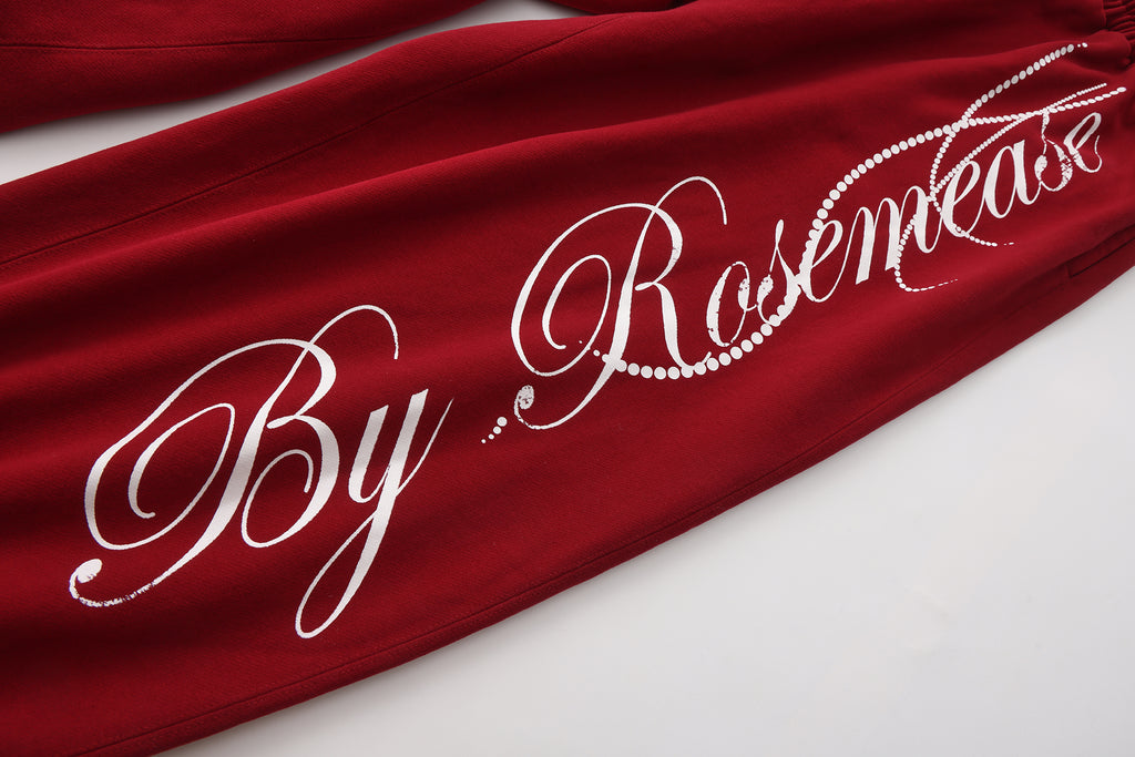 Winter Cotton Sport Pants - Red