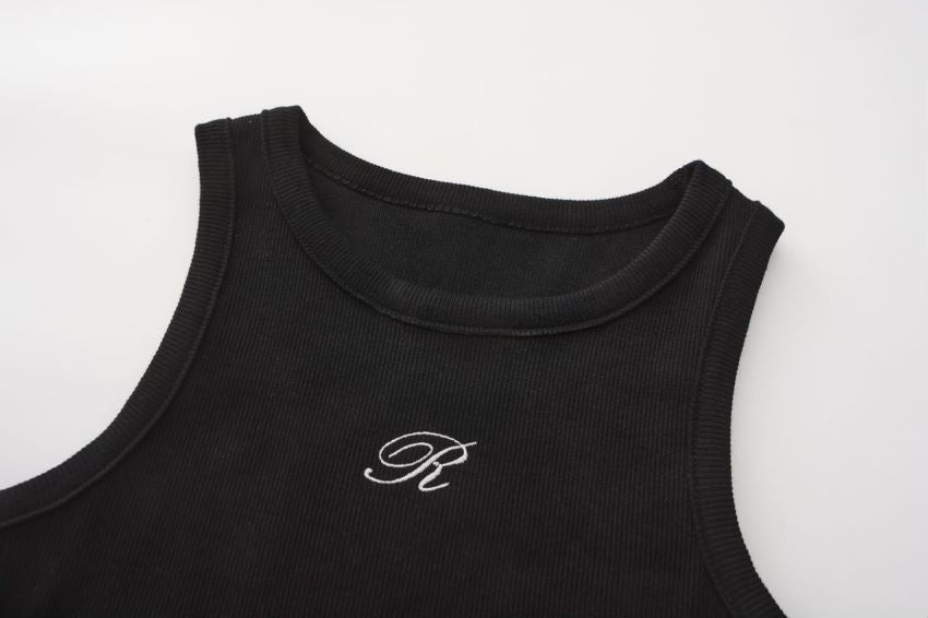 R Girls Tank Top - Black