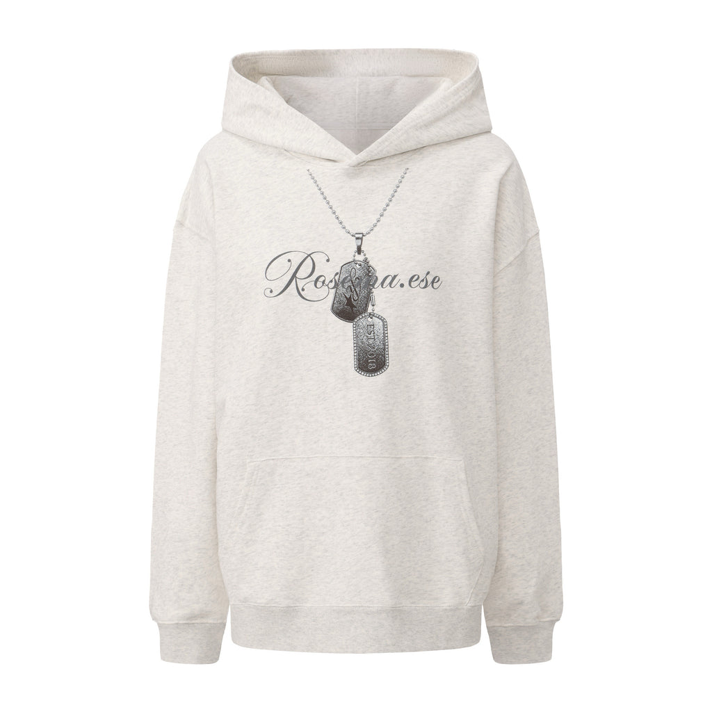 Chain Printing Hoodie - Grey