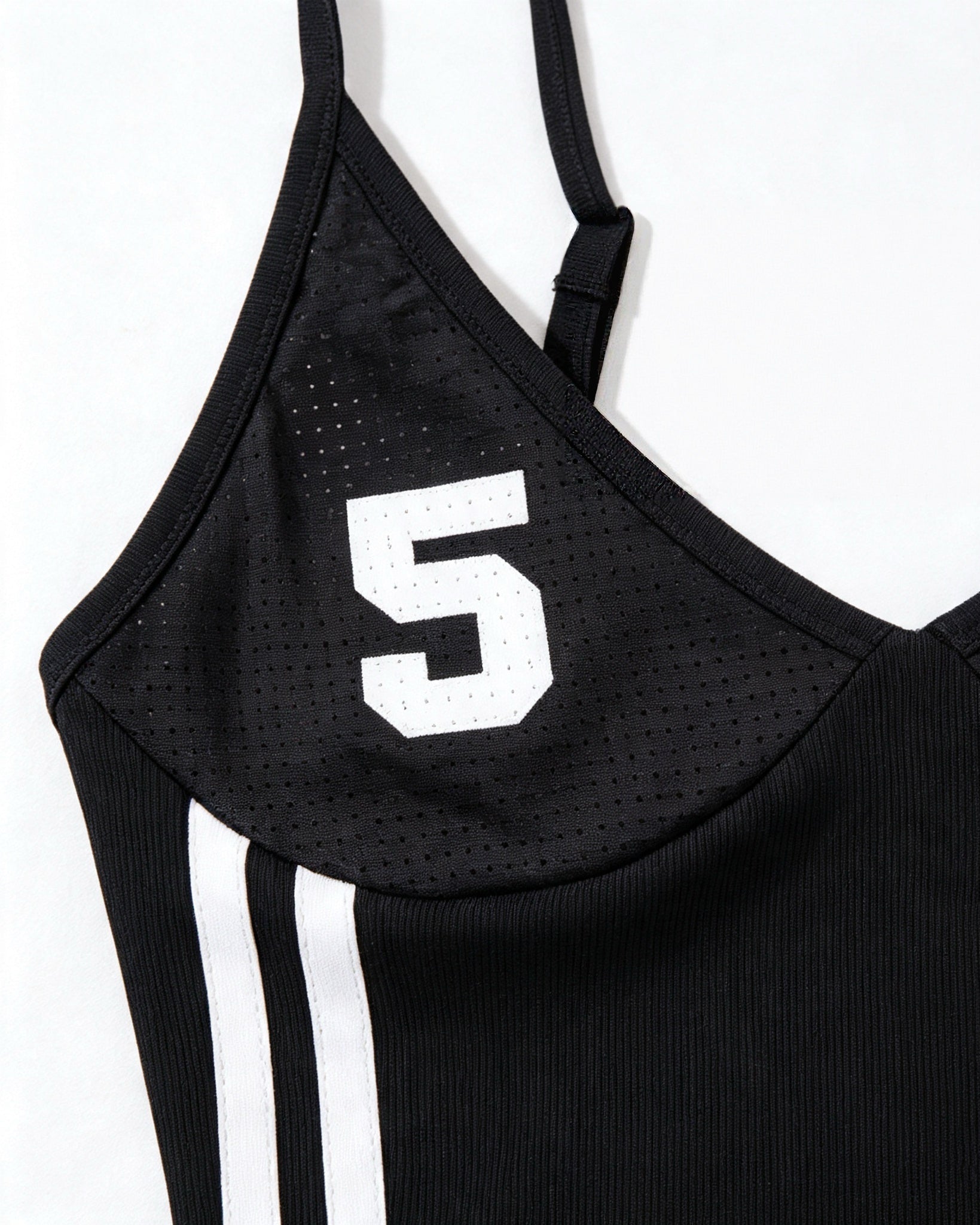 No.5 Mesh Sport Cami Top - Black