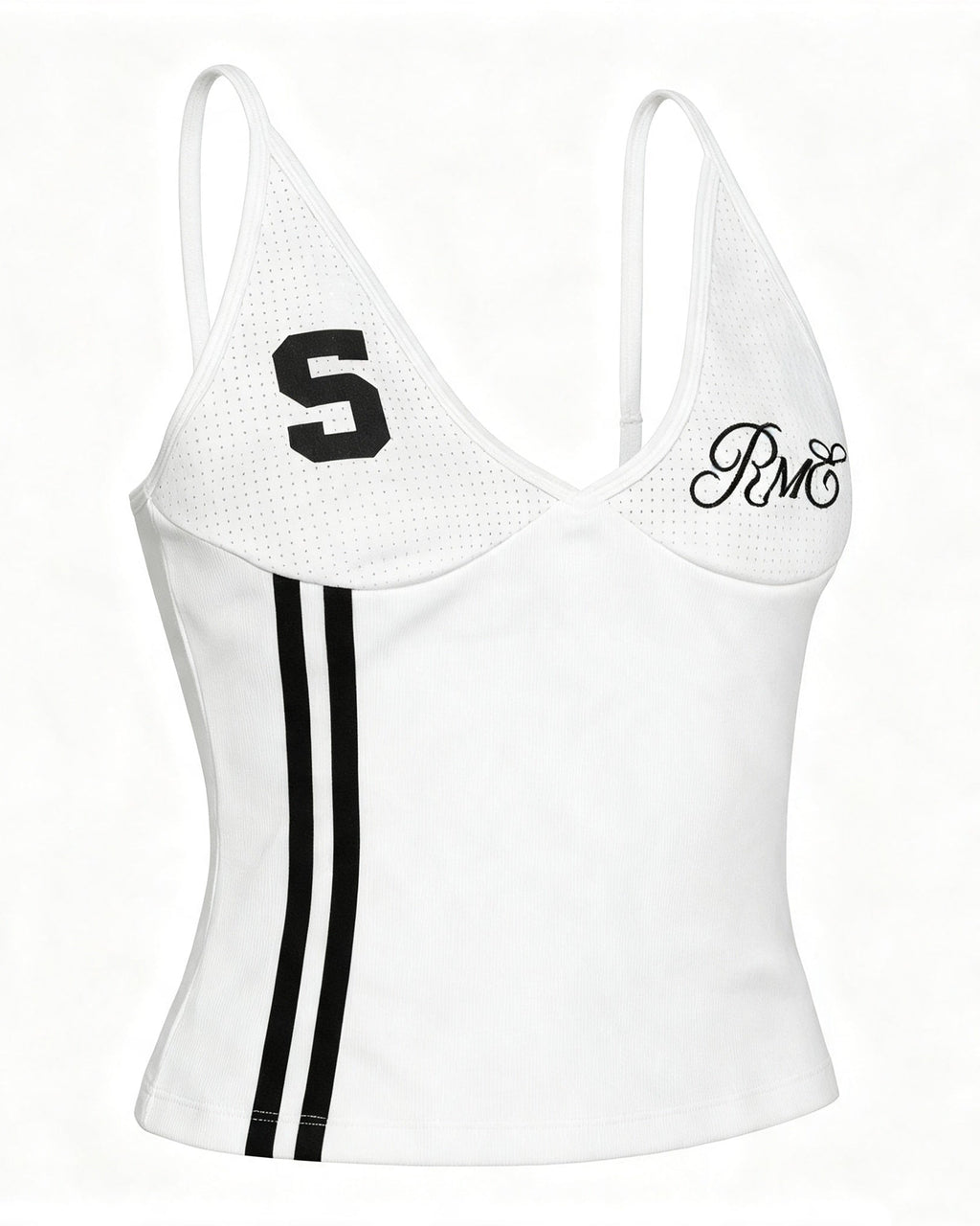 No.5 Mesh Sport Cami Top - White