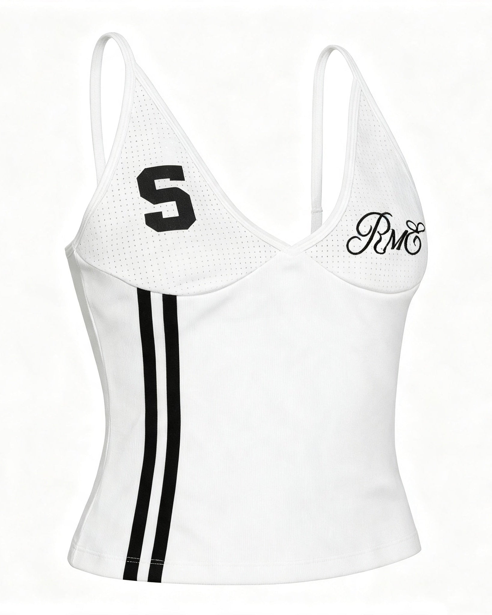 No.5 Mesh Sport Cami Top - White