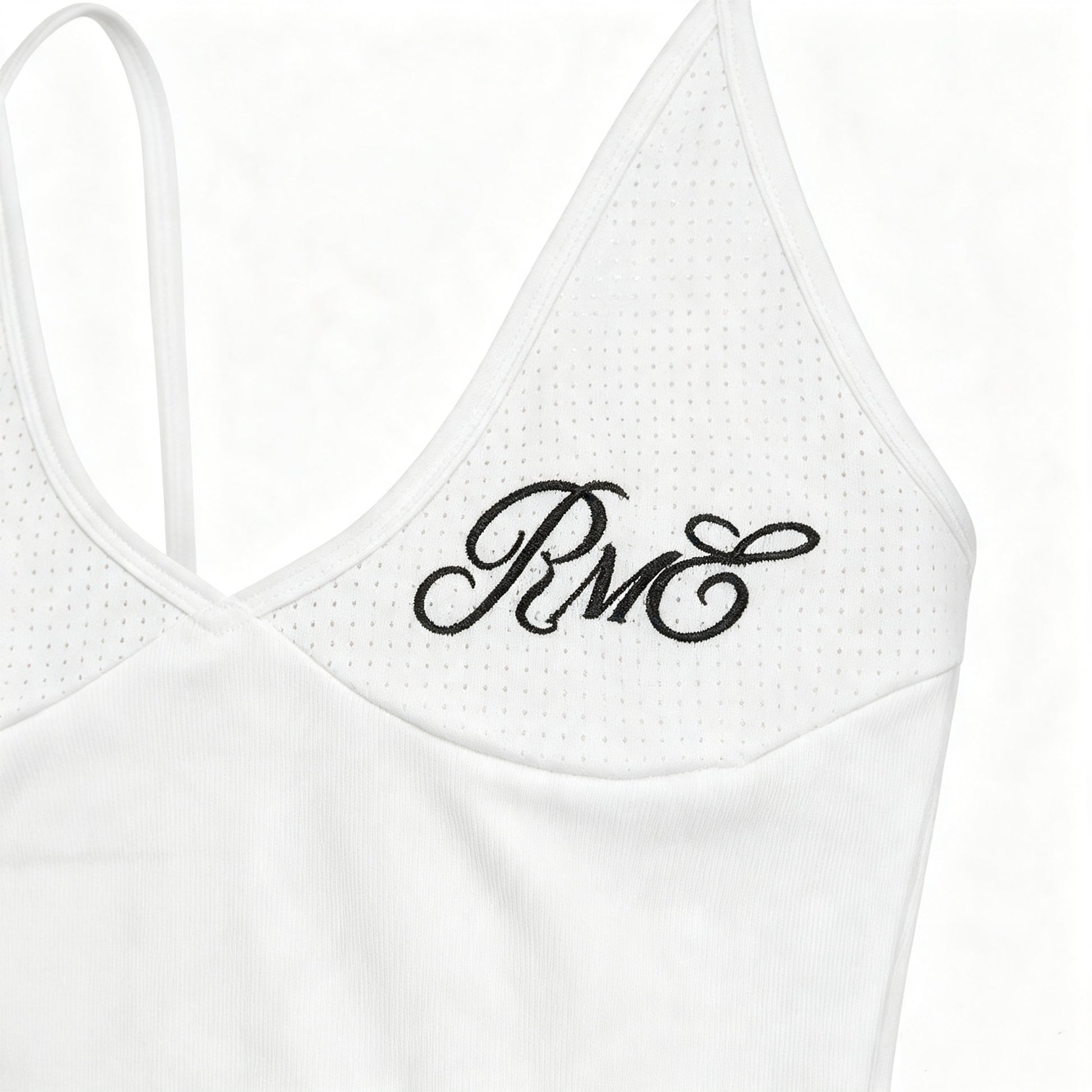 No.5 Mesh Sport Cami Top - White