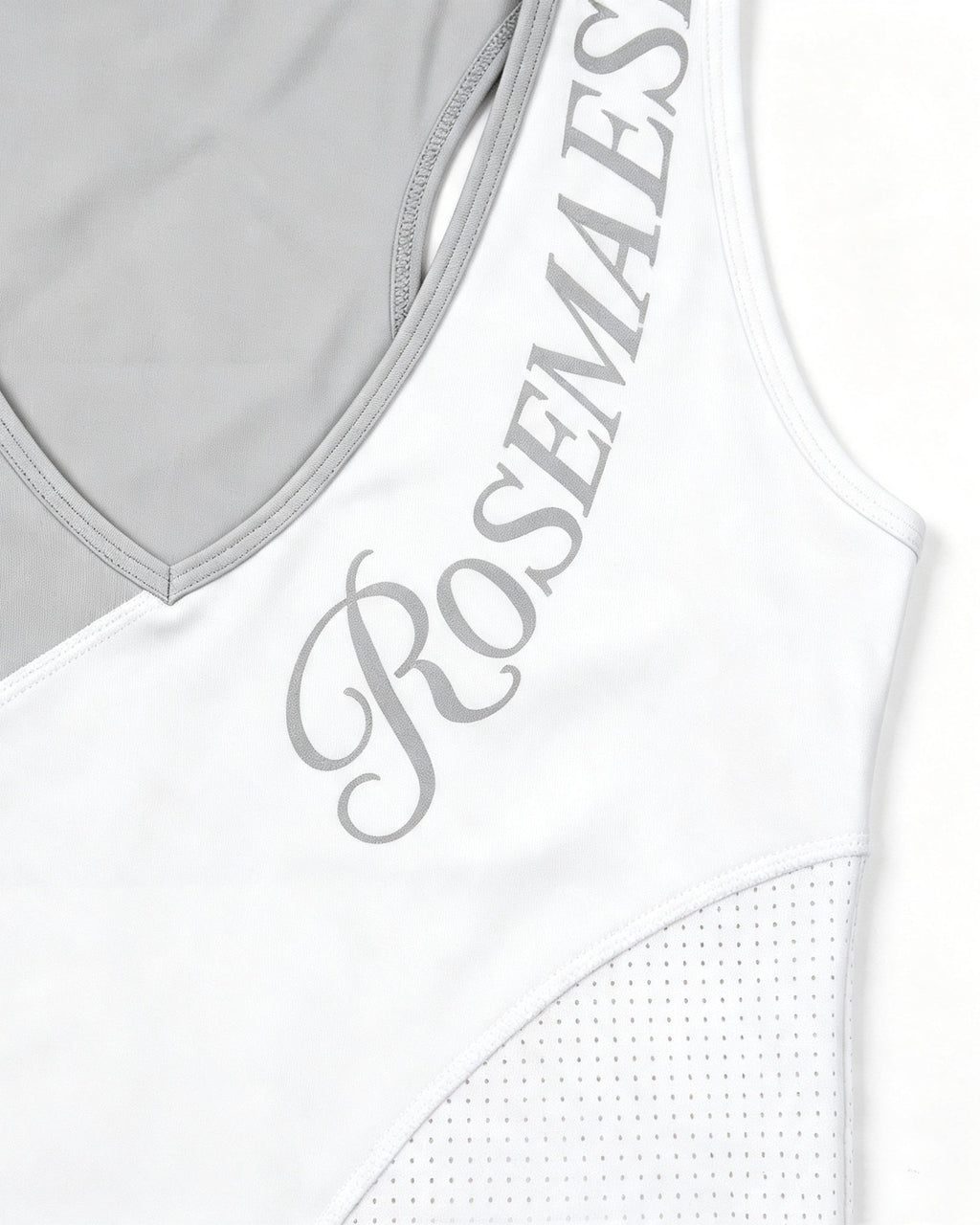 Ice Panel Splice Tank Top - White
