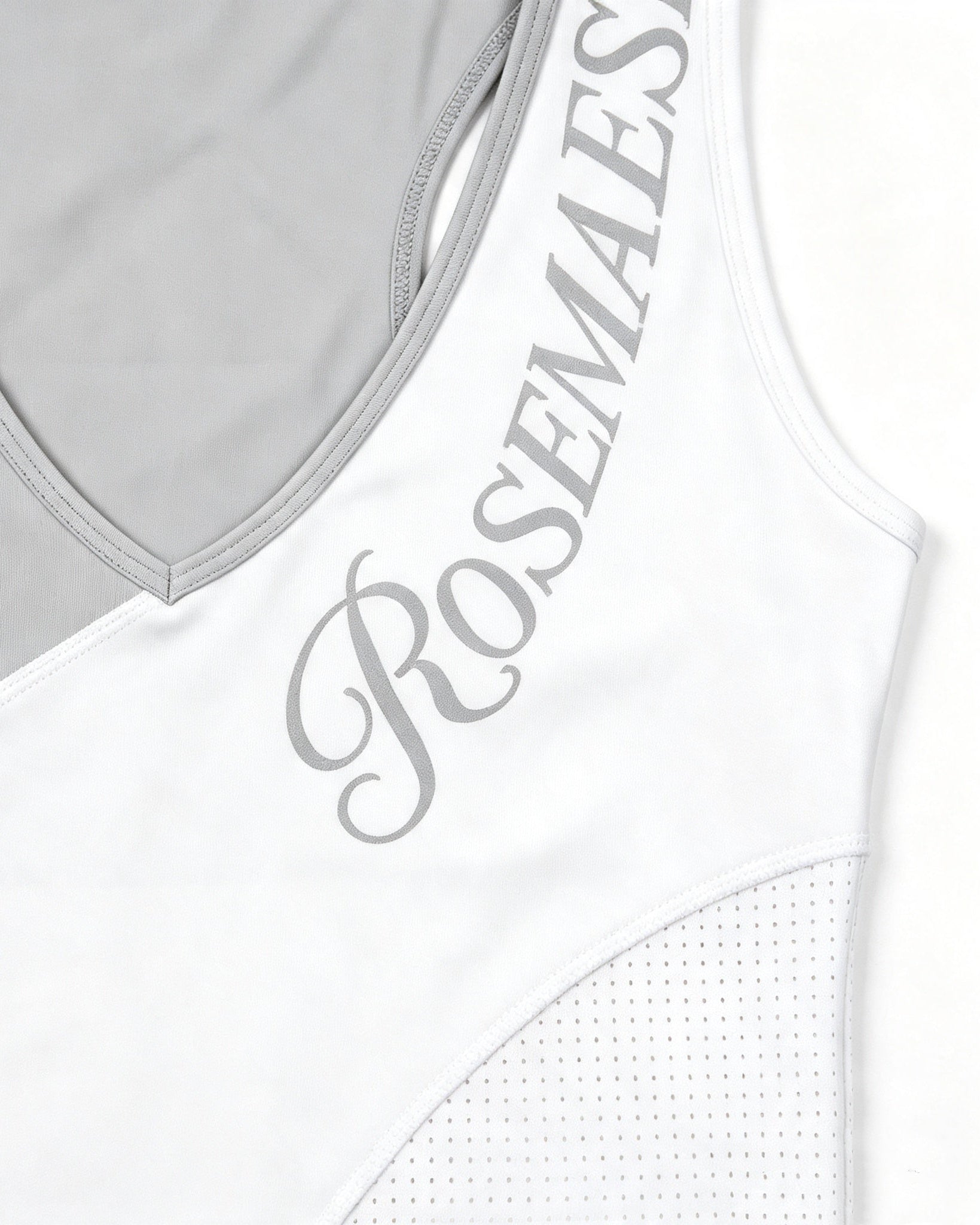 Ice Panel Splice Tank Top - White