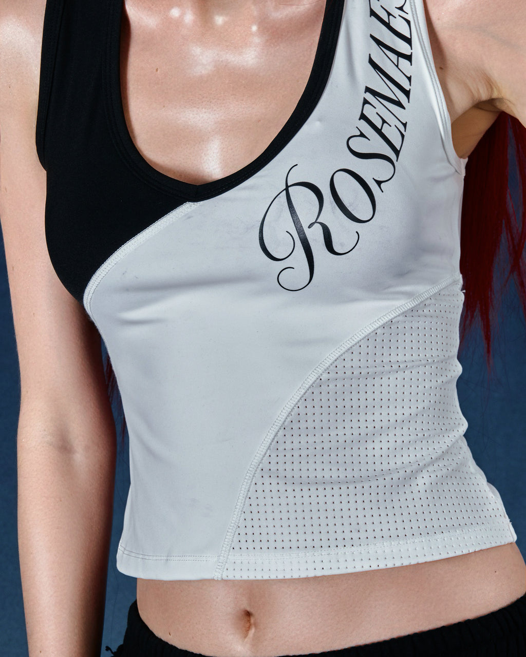 Ice Panel Splice Tank Top - Black