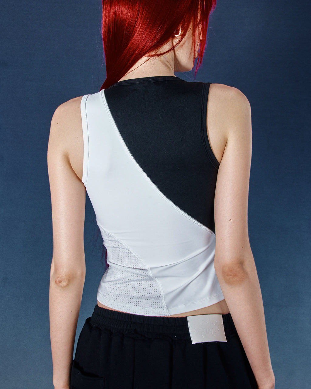 Ice Panel Splice Tank Top - Black