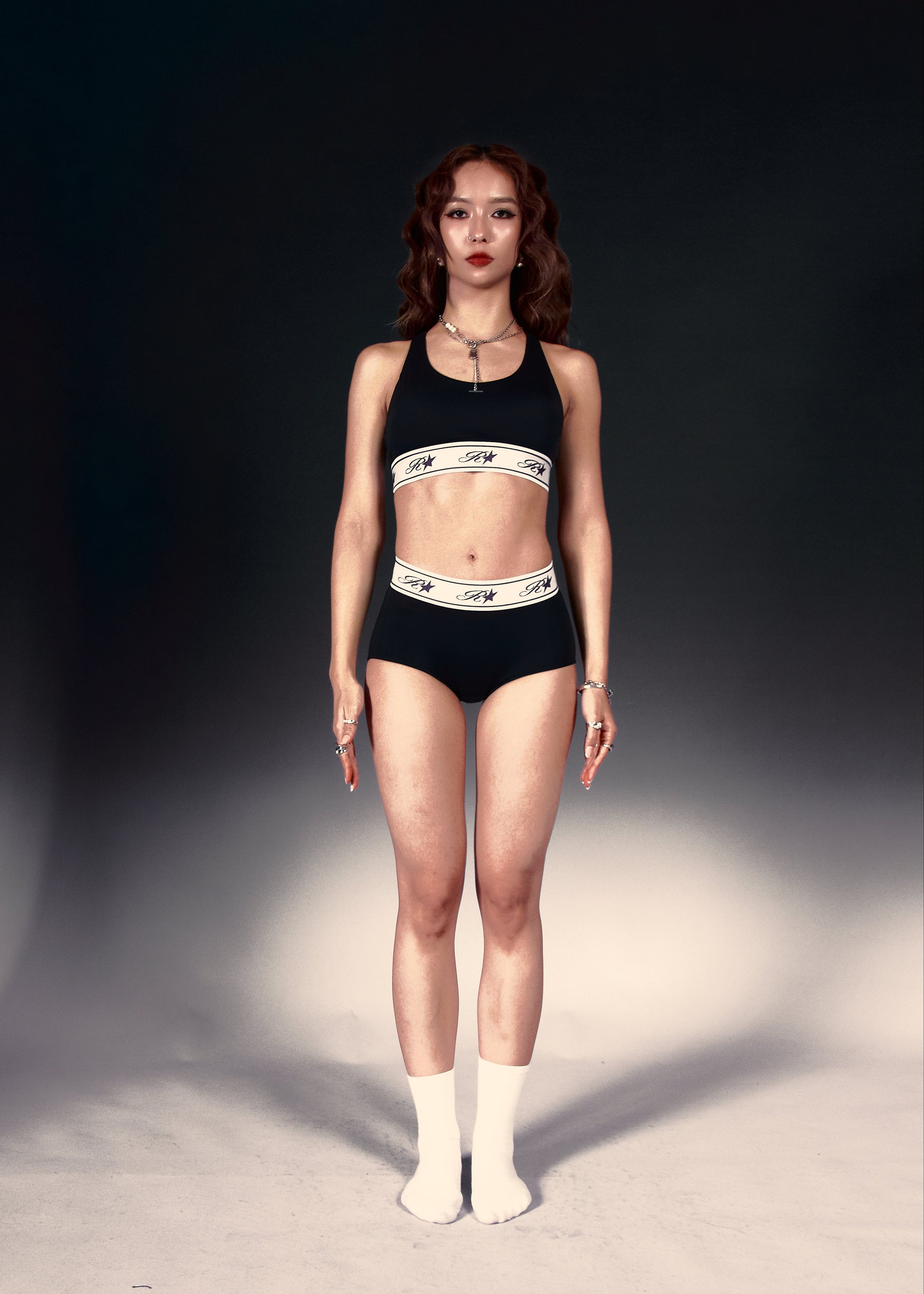 Sports Star Bra Set - Black