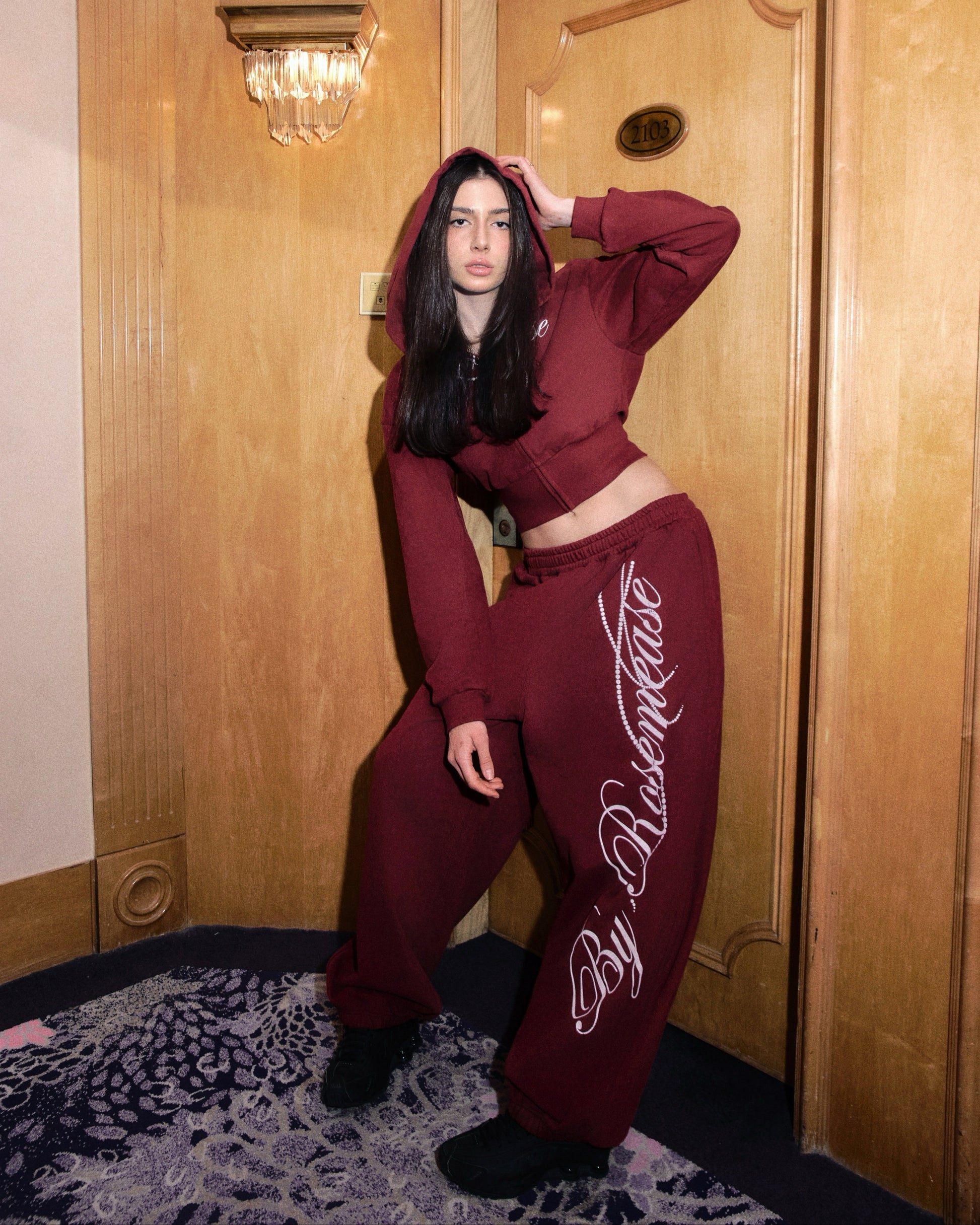 Winter Cotton Sport Pants - Red