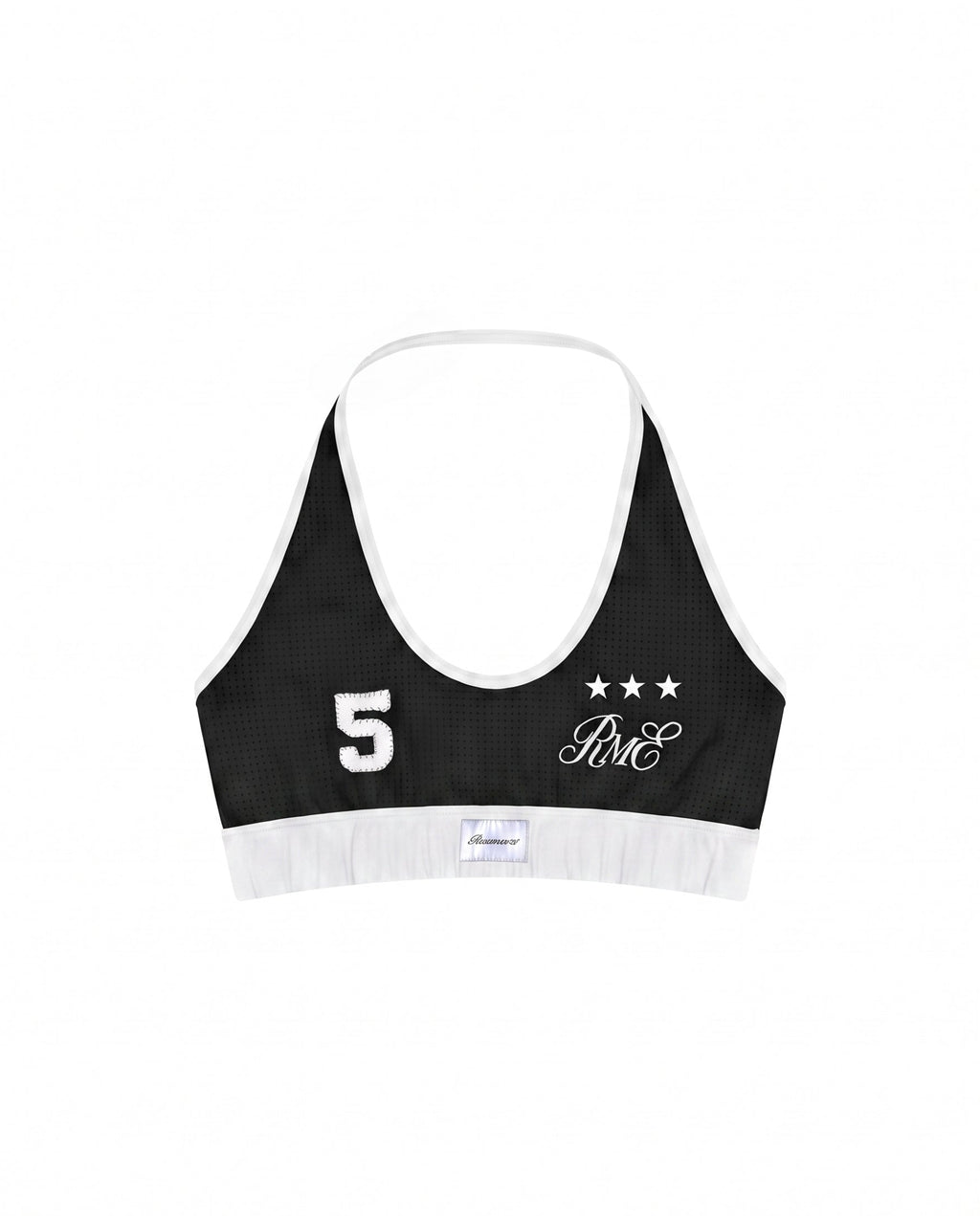 Star No.5 Halter Sport Bra Top - Black
