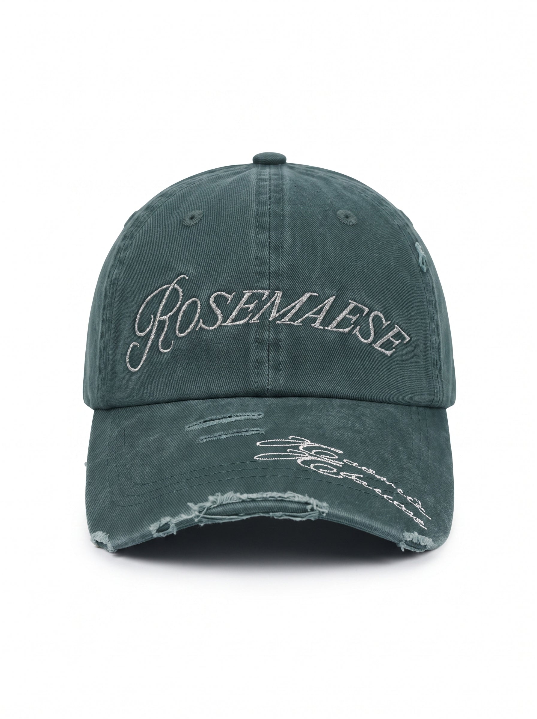 Frayed Rose Cap - Grey