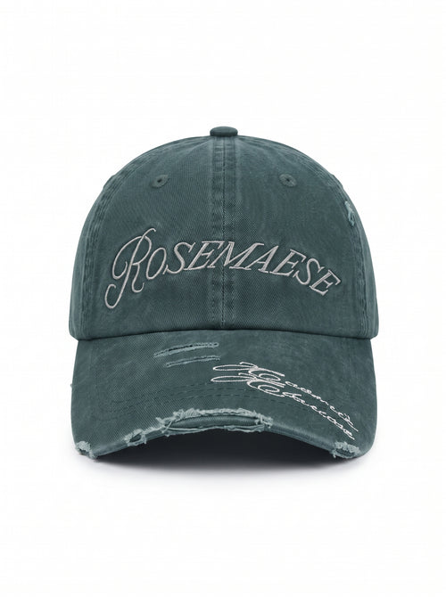 Frayed Rose Cap - Grey