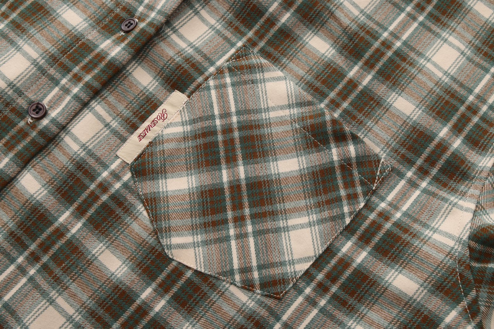 Study Break Hooded Plaid Shirt - Green