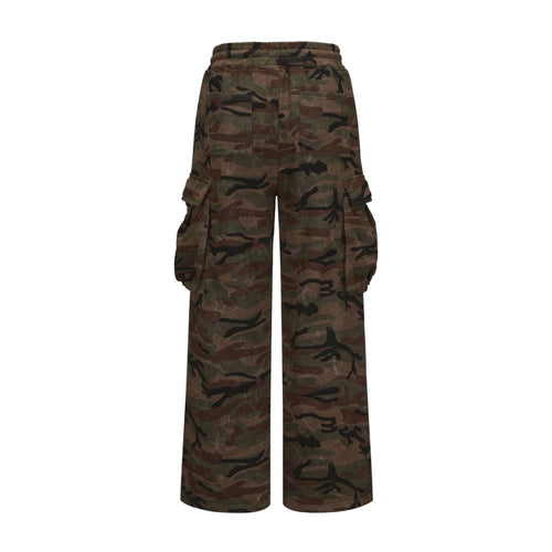 Cotton Parachute Pants - Dark Camo