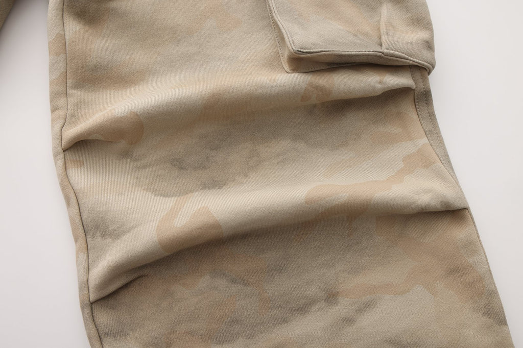 Cotton Parachute Pants - Light Camo