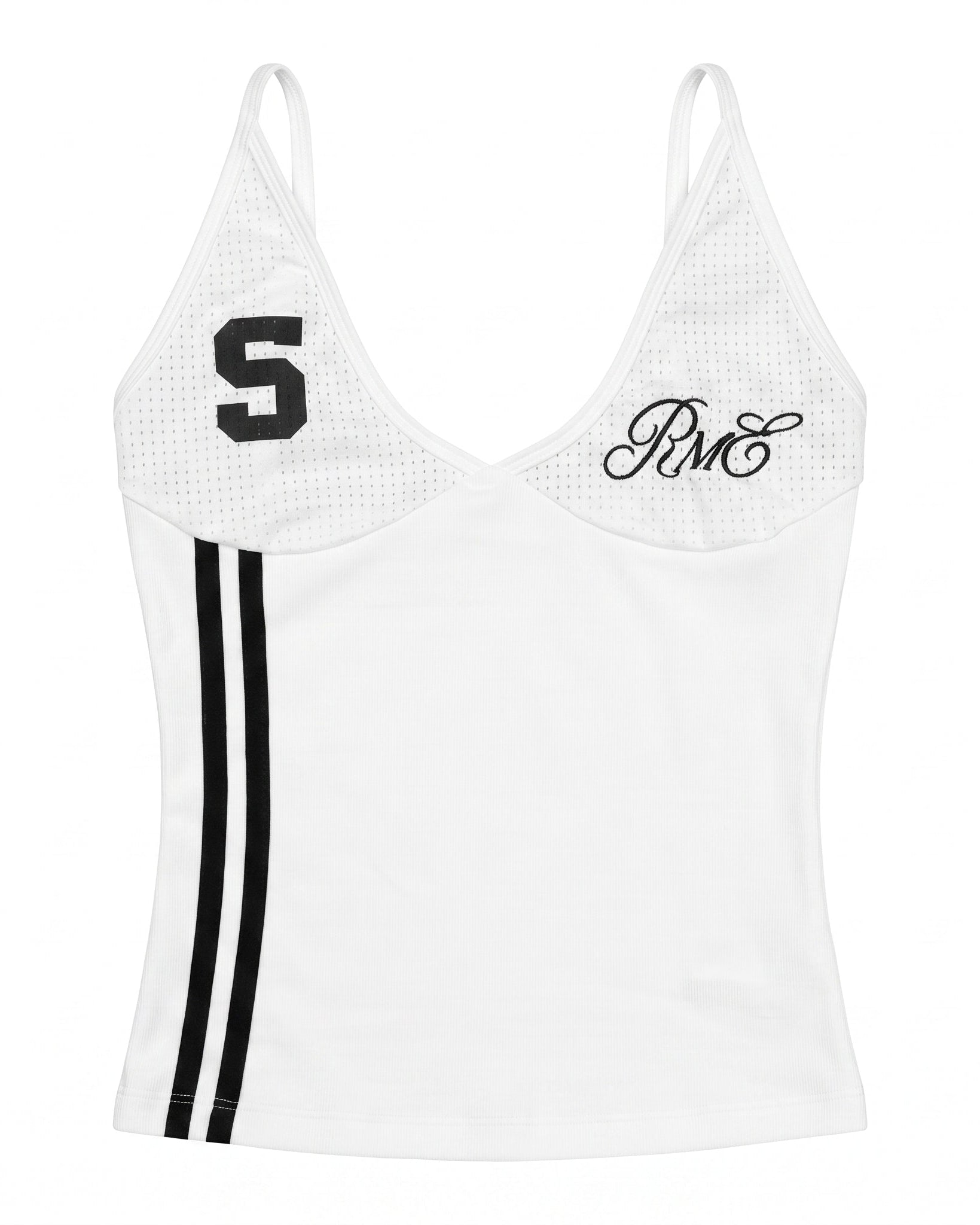No.5 Mesh Sport Cami Top - White