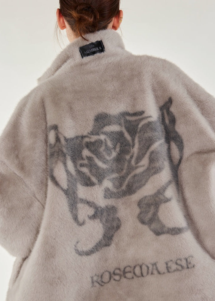 Cozy Darling Fur Coat - Grey