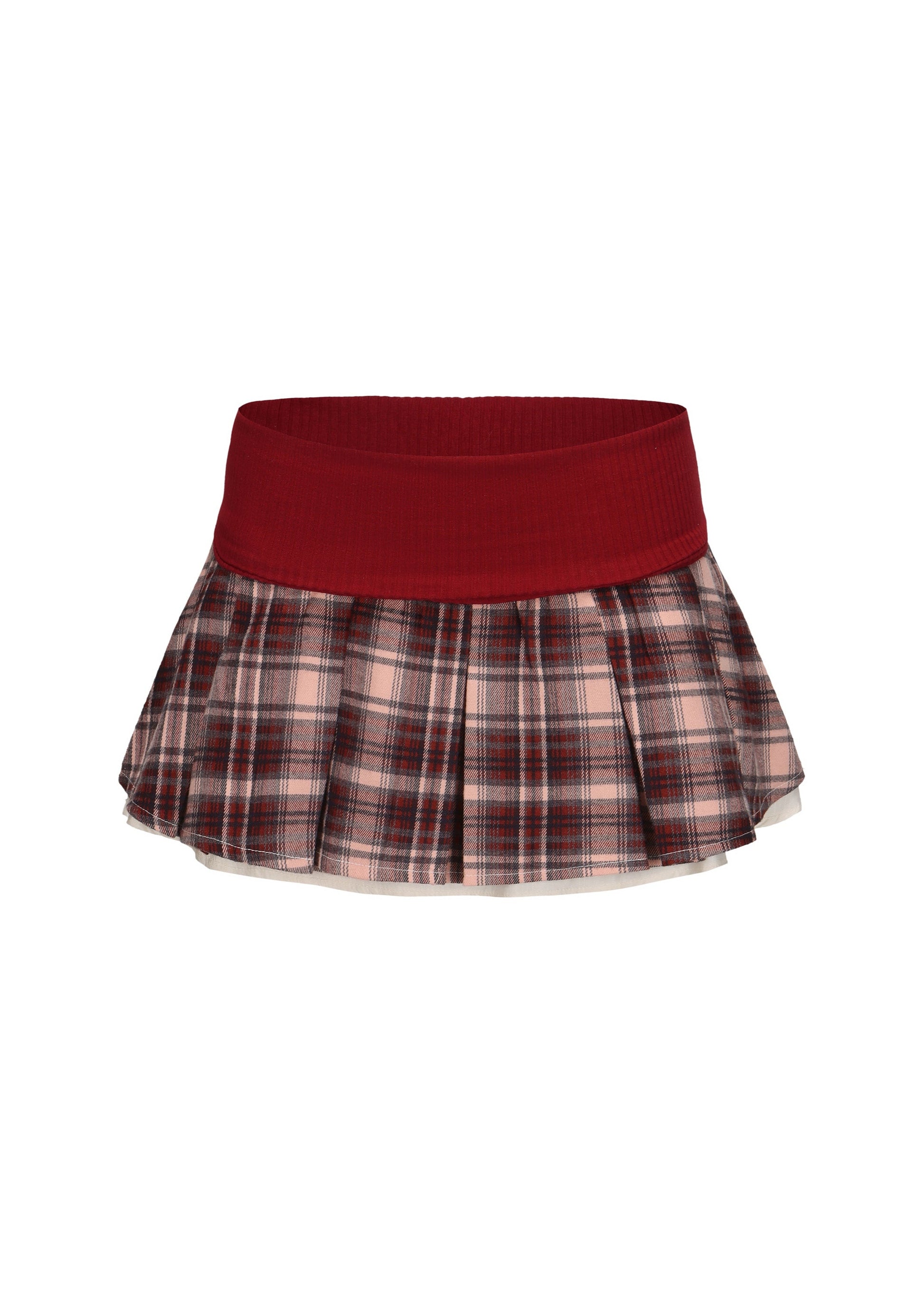 Detention Tease Plaid Mini Skirt - Red