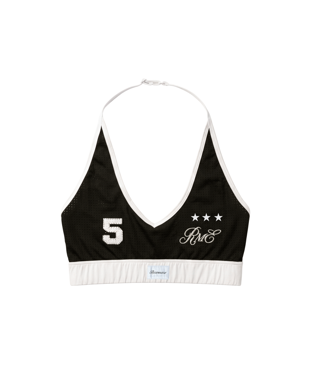 Star No.5 Halter Sport Bra Top - Black