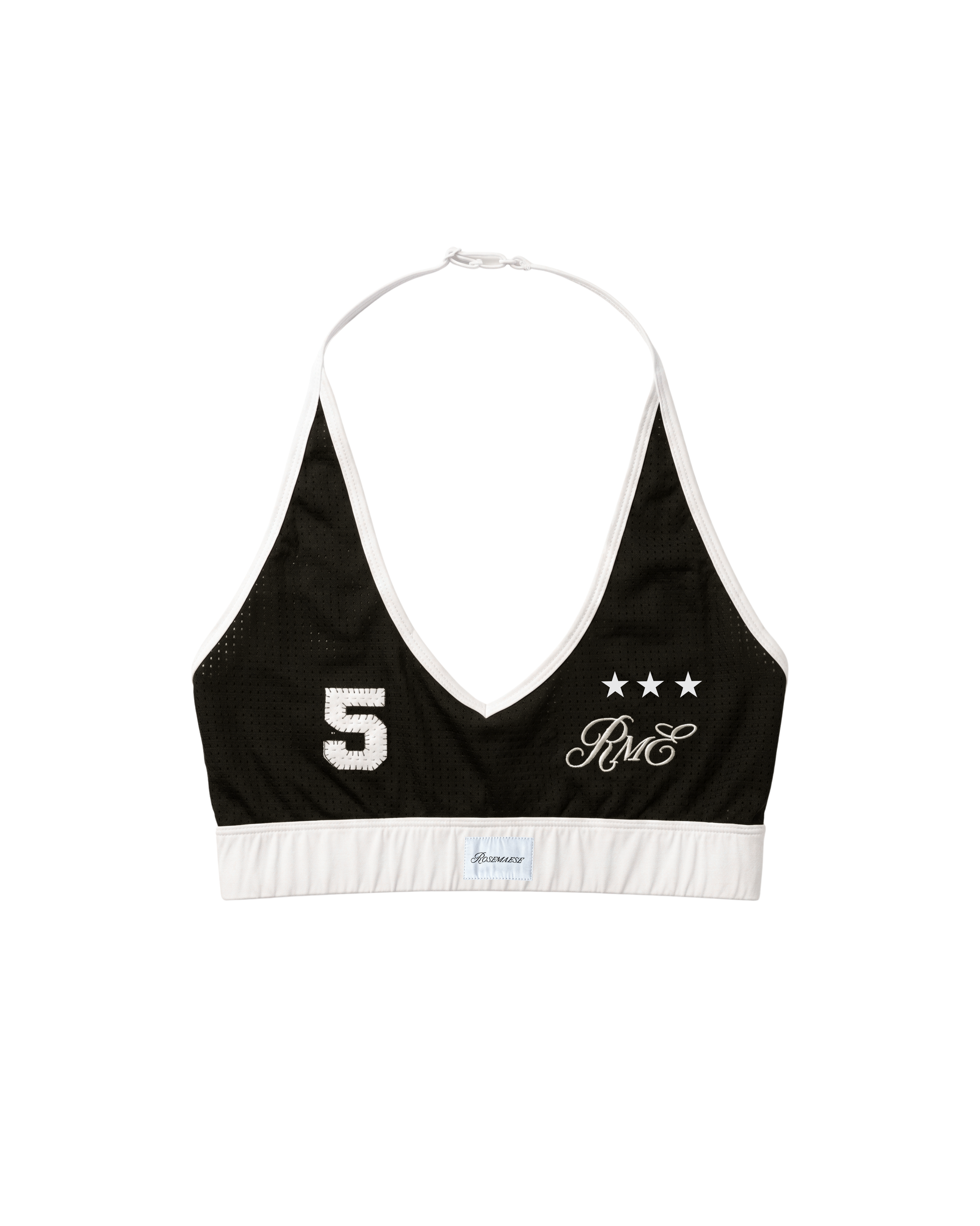 Star No.5 Halter Sport Bra Top - Black