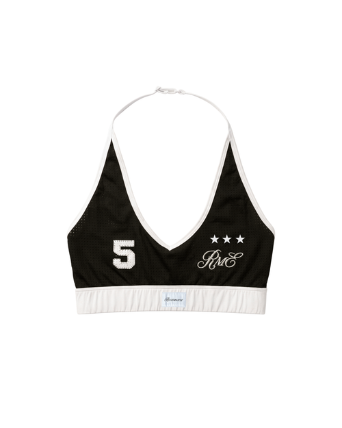 Star No.5 Halter Sport Bra Top - Black